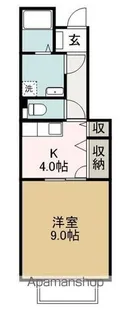 テニメントハウス フルール【103号室】の間取り