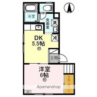 ハイツO【2階】の間取り
