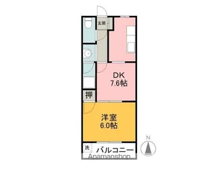 岐阜県本巣郡北方町柱本1丁目【アパート】の間取り
