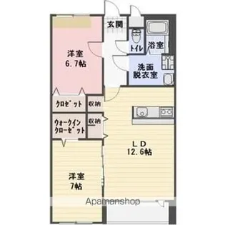 シエスタ神明Ⅱ【2階】の間取り