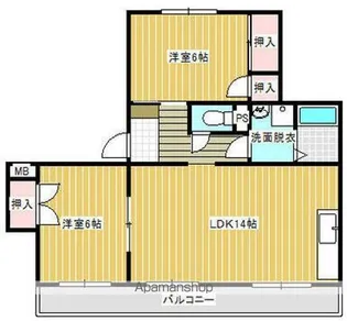 エクセレントクレージュB棟【3階】の間取り