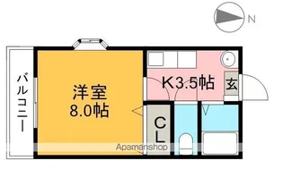 アークジュネス【1階】の間取り