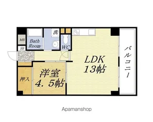 ポートヴィラメイセイ【6階】の間取り