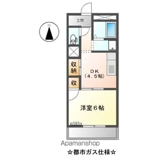 エスポワール名城【3階】の間取り