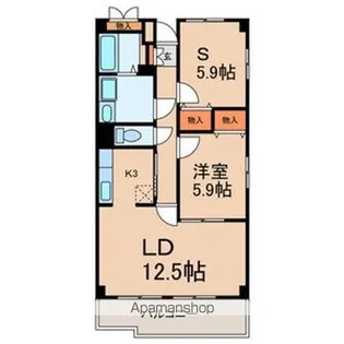 グランシャリオ【4階】の間取り