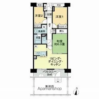 ファミール津田沼【1階】の間取り