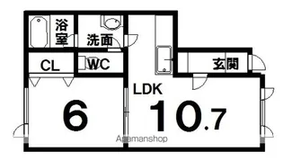 ベルモント【205号室】の間取り