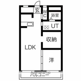 パインリーフ長森本町【1階】の間取り