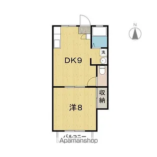 プルミエール高砂【205号室】の間取り