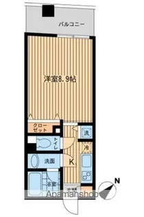 MISUZ COURT門前仲町【4階】の間取り