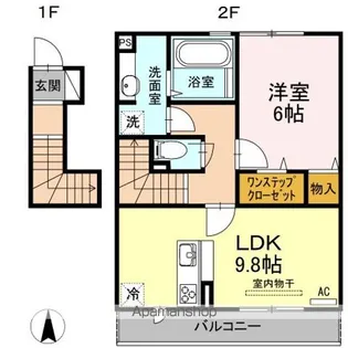 ペスカ【2階】の間取り