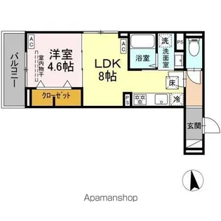 セレスティア亀有【1階】の間取り