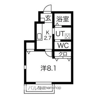 サンクレールB棟【1階】の間取り