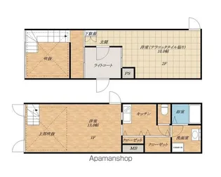 QUADCOURT(クワッドコート)【2-D号室】の間取り