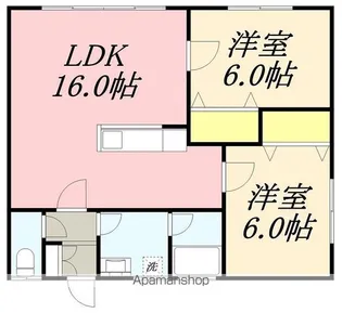 レジデンスM&K【101号室】の間取り