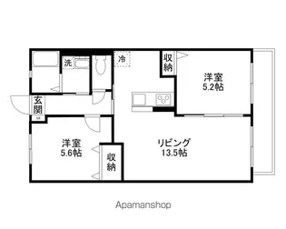 ノアズ アーク【202号室】の間取り