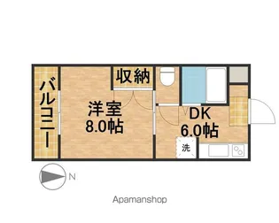 アメニティーベル【1階】の間取り