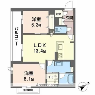 シャーメゾン スターセント【3階】の間取り