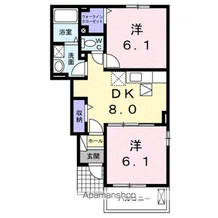 ブッシュ・ド・ノエル【1階】の間取り