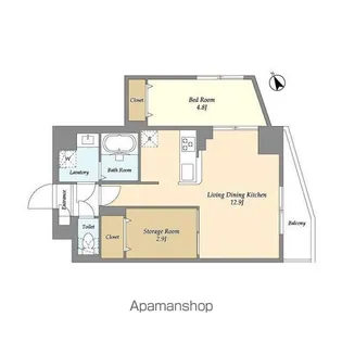 アルファコート曳舟2【8階】の間取り