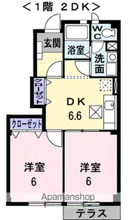 フォーエバーサニー【1階】の間取り