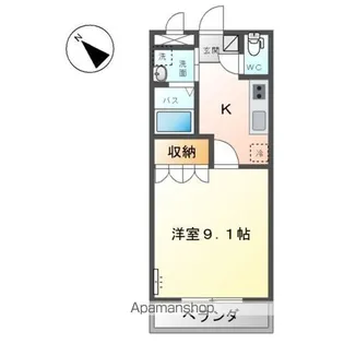 エバーハイム岩津【203号室】の間取り