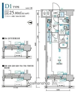 メインステージ森下駅前【8階】の間取り
