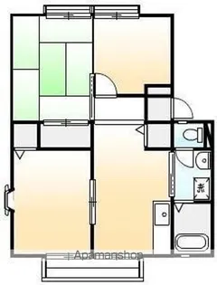 サンビレッジローズA・B・C【C202号室】の間取り
