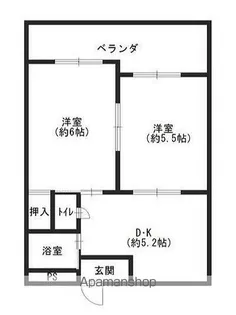 マンションまるか【3階】の間取り