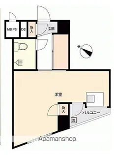御苑ハイム【701号室】の間取り