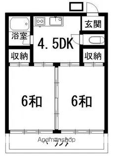 芝マンション【202号室】の間取り