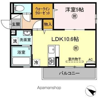 グラディートⅡ【2階】の間取り