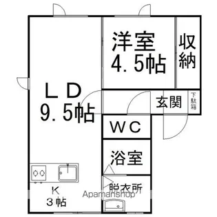 七条ハイツ【2-A号室】の間取り