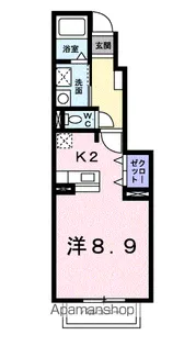 フローラ西館 B【1階】の間取り