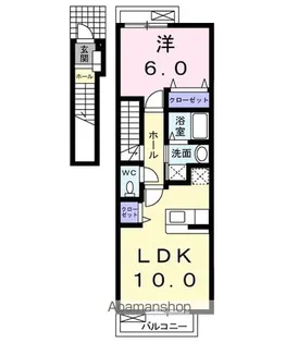 フレンドリー【2階】の間取り
