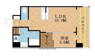 セレニテ十三ミラク【1308号室】の間取り