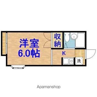 51イーストアパートメント【201号室】の間取り