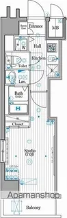 グランド・ガーラ新横浜NORTH【2F-8号室】の間取り