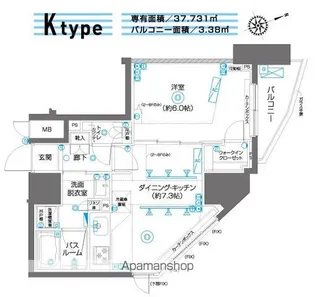 ZOOM駒込【9階】の間取り