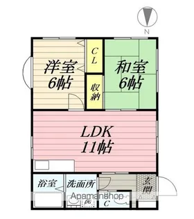 クレストハイム【101号室】の間取り