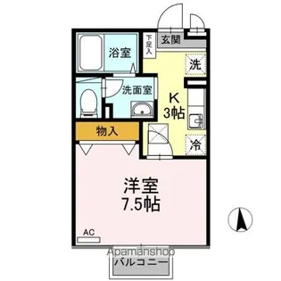 サンテラスPIXY【1階】の間取り