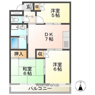 VILLA西本町【1階】の間取り