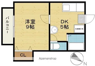 スカイコート【1階】の間取り