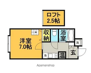 パンシオンヴィラ久留米E棟【2階】の間取り
