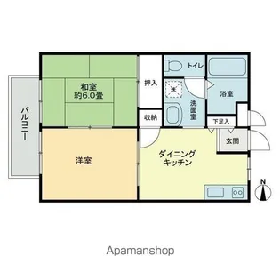 フォブール木内【2階】の間取り