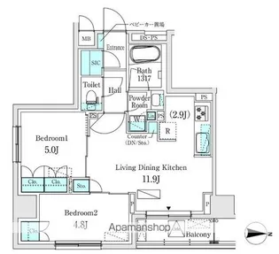 ASMACI MAISON両国Ⅰ【3階】の間取り