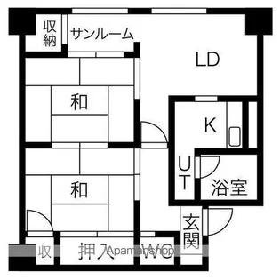 朝日レジデンス【911号室】の間取り