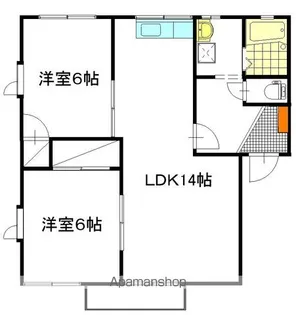 グランコスモ A棟【1階】の間取り