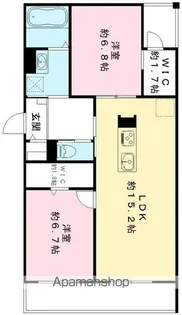 HARMONIOUS福江【201号室号室】の間取り