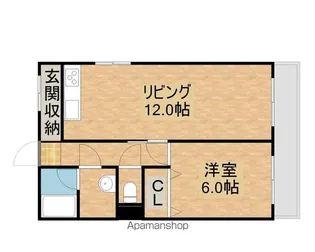 レジデンスサカタ【305号室】の間取り